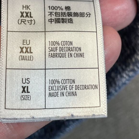 Disney 28 & Main Admiral Fowler Sweater Men's 2XL 1/4 Zip Pullover Cotton Ferry - Picture 10 of 13